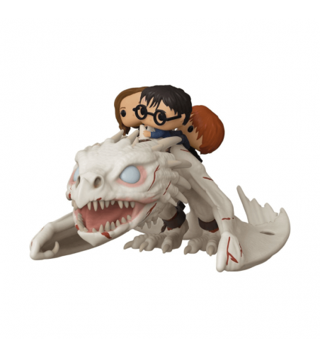 Funko POP! Rides Harry Potter, Hermione Y Ron Sobre Ironbelly Ukraniano De Gringotts nº 93