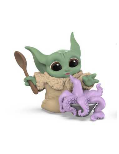 Grogu Enfrentándose A Tentáculos Figura 17 Serie 3 Bounty Star Wars Hasbro
