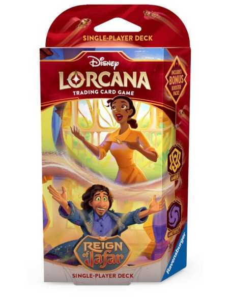 Disney Lorcana Reign of Jafar Mazo De Inicio Ambar-Amatista Inglés