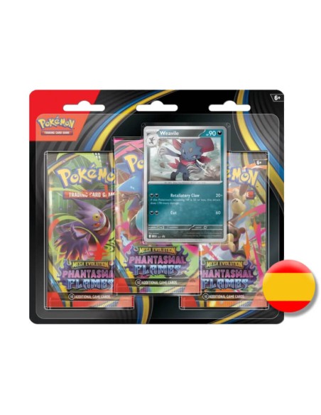 Fuegos Fantasmales - Blíster 3 Sobres Sneasel O Weavile Castellano
